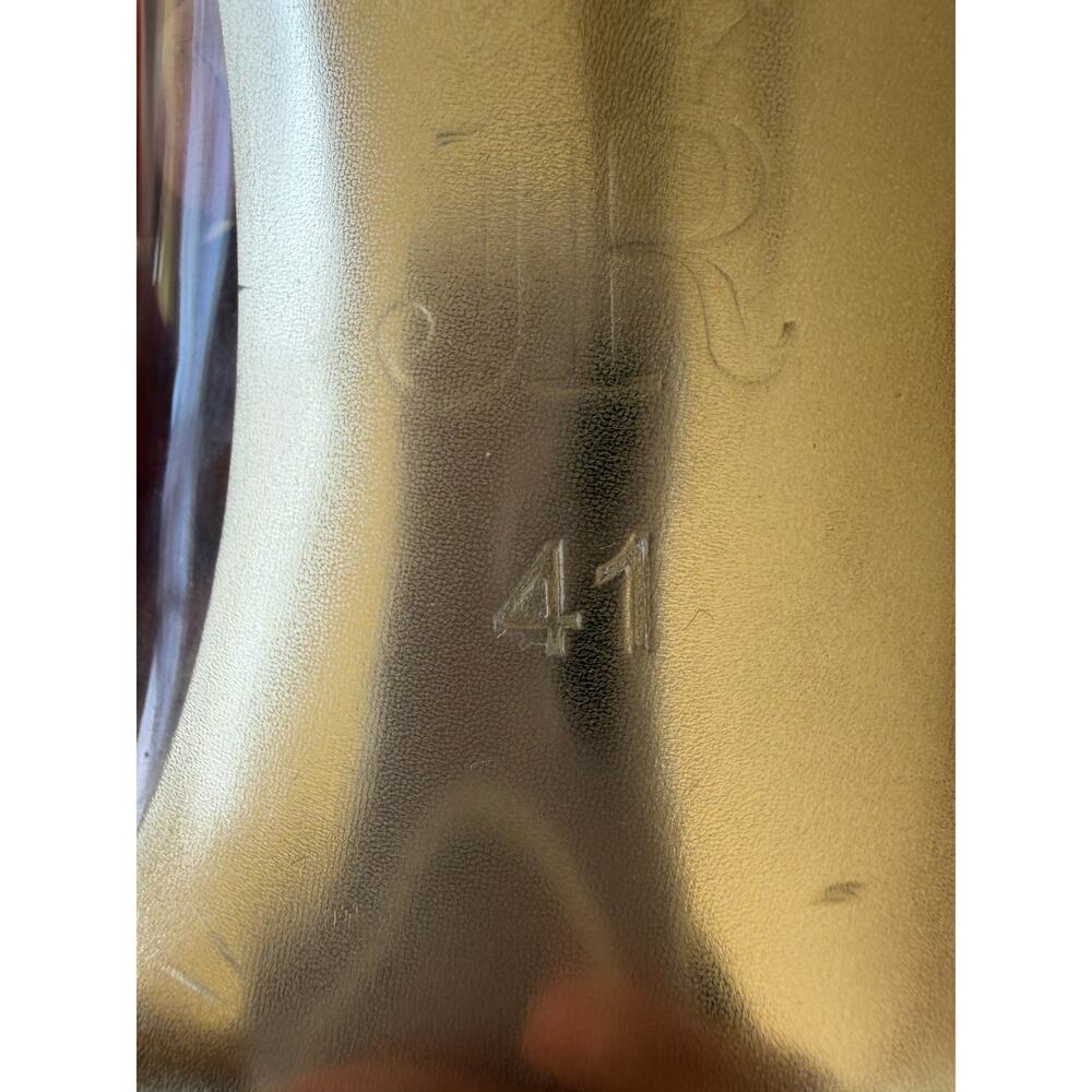 Jessica Rich Fancy "Glass Slipper"  Stiletto Pumps Clear Vinyl Size 10 EURO 41 - Picture 7 of 8